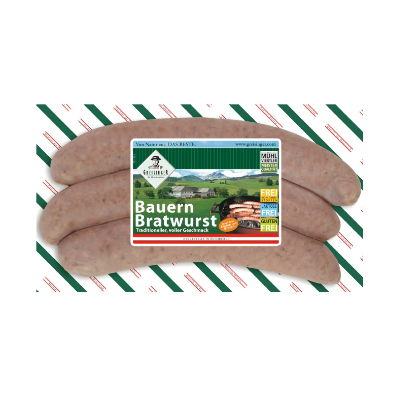 Greisinger Bauernbratwurst 15/360gr