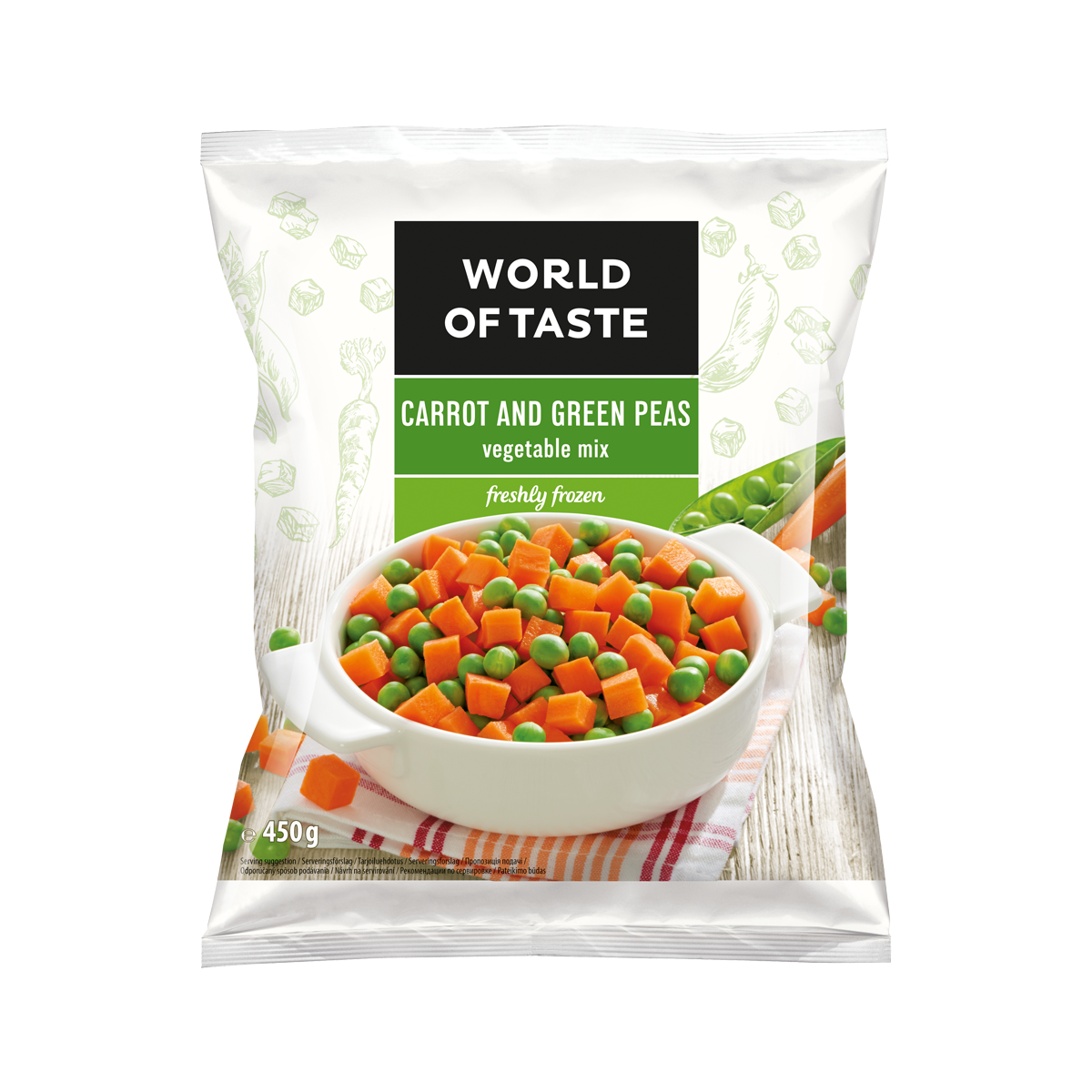 Iglotex bizele dhe karrota 14/450gr