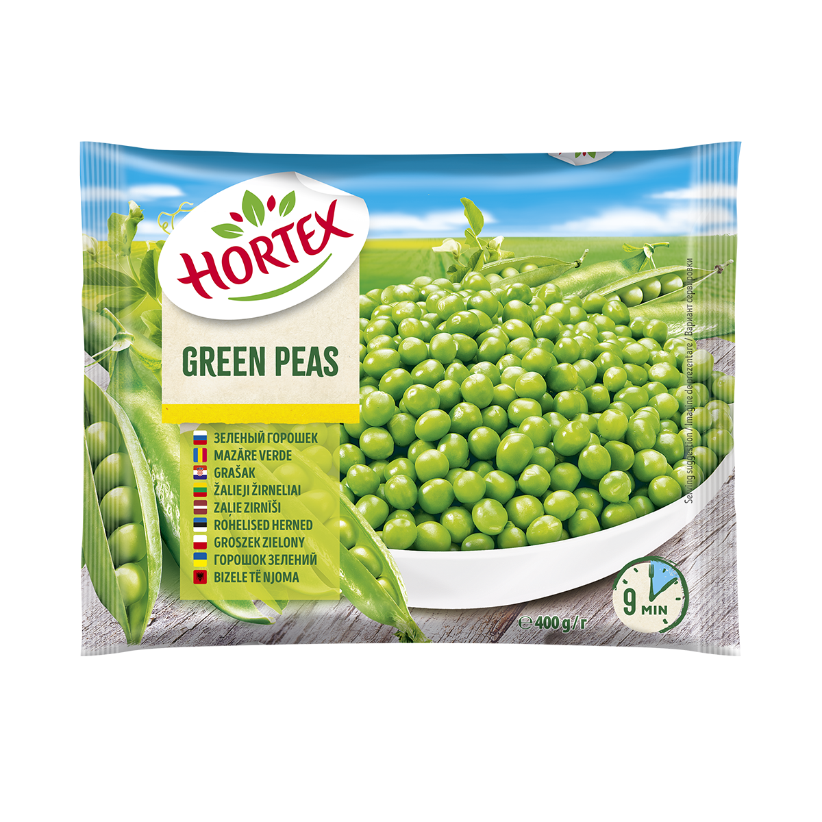 Hortex Bizele të njoma 14/400gr(525)