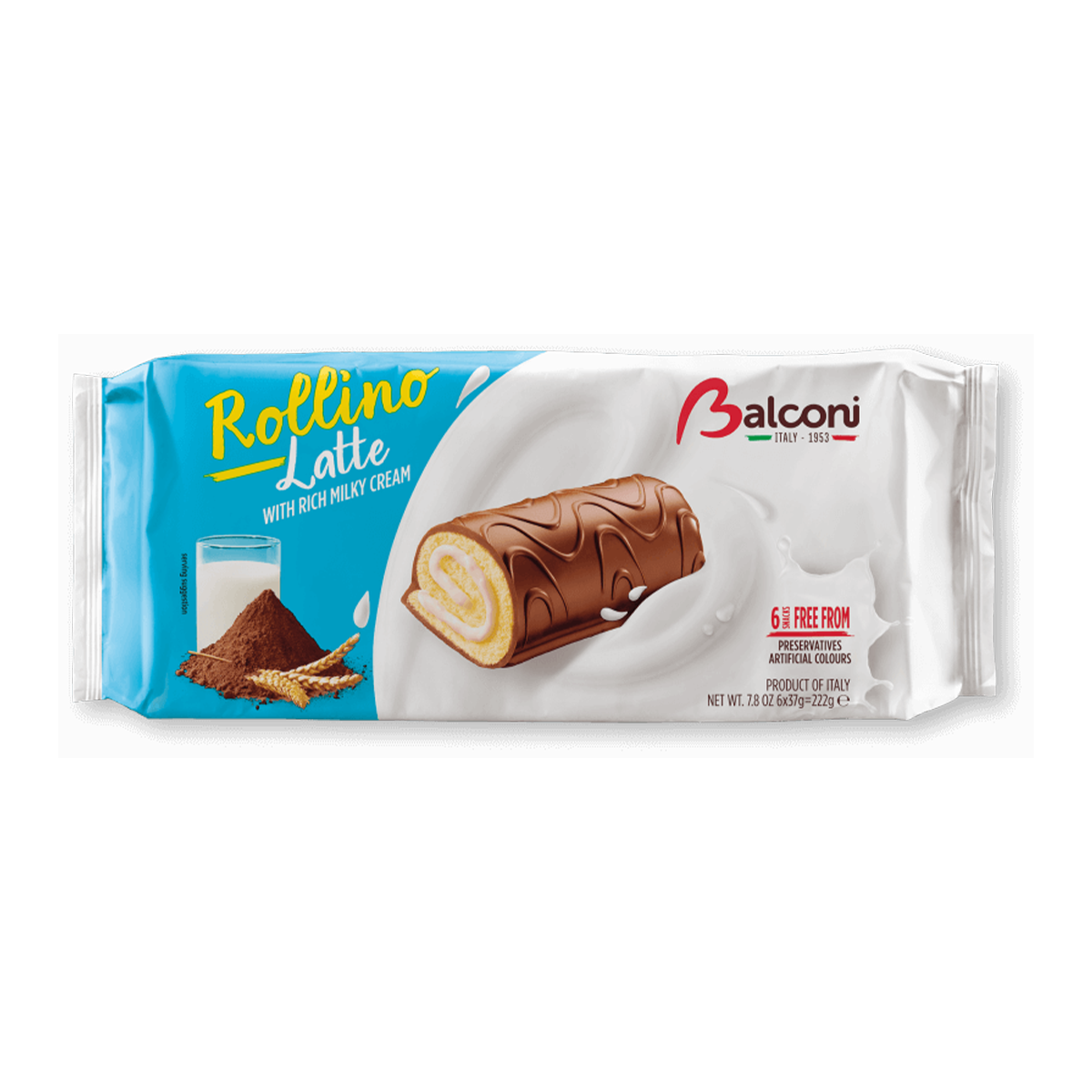 Balconi Rollino Qumështi 20/22gr