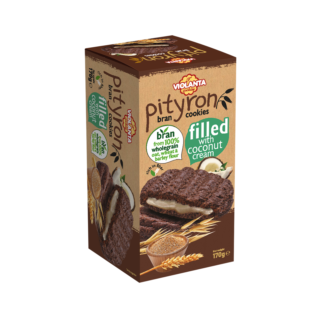 Biskota Pityron me krem kokosi 12/170gr