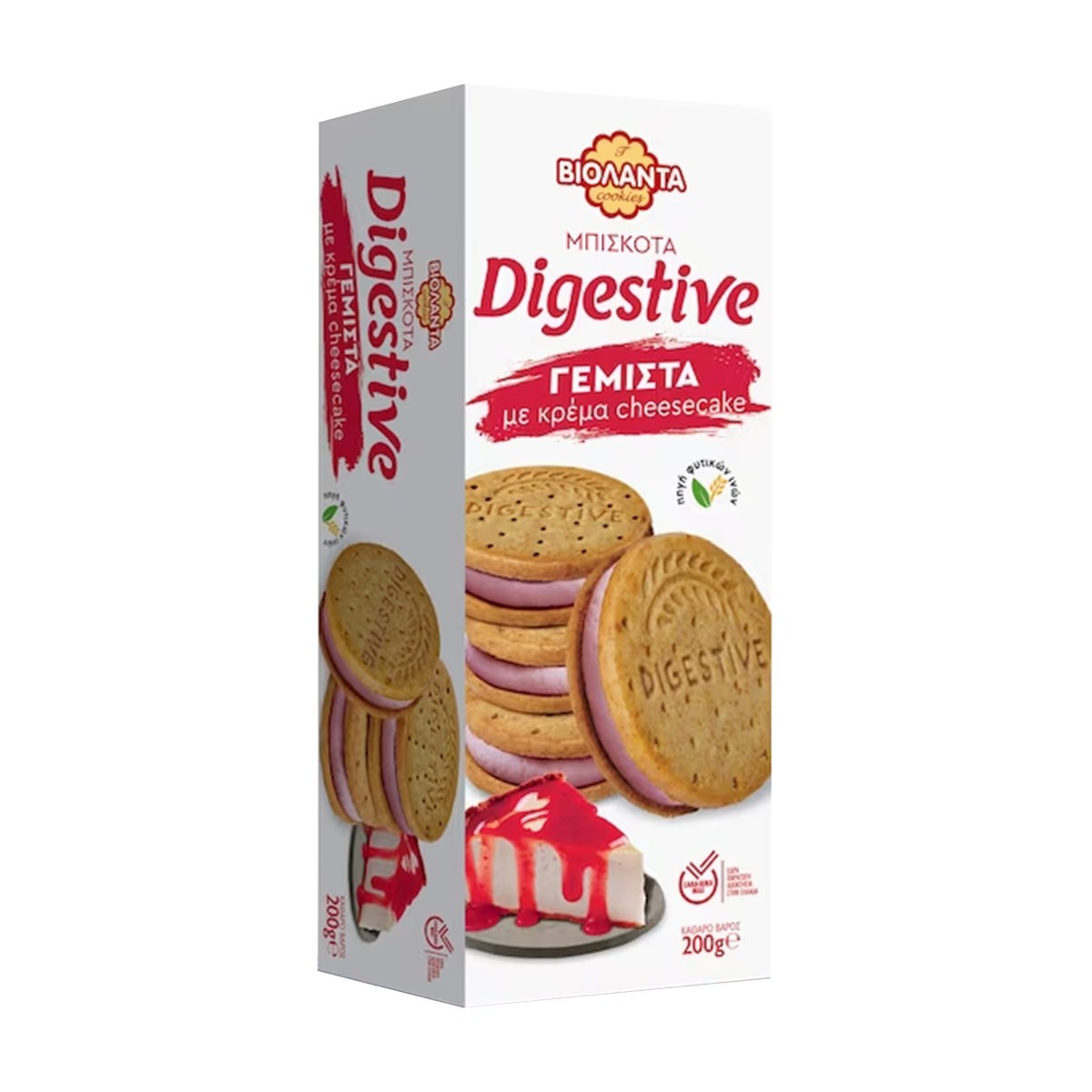 Biskota Digestive me cheesecake 12/200gr