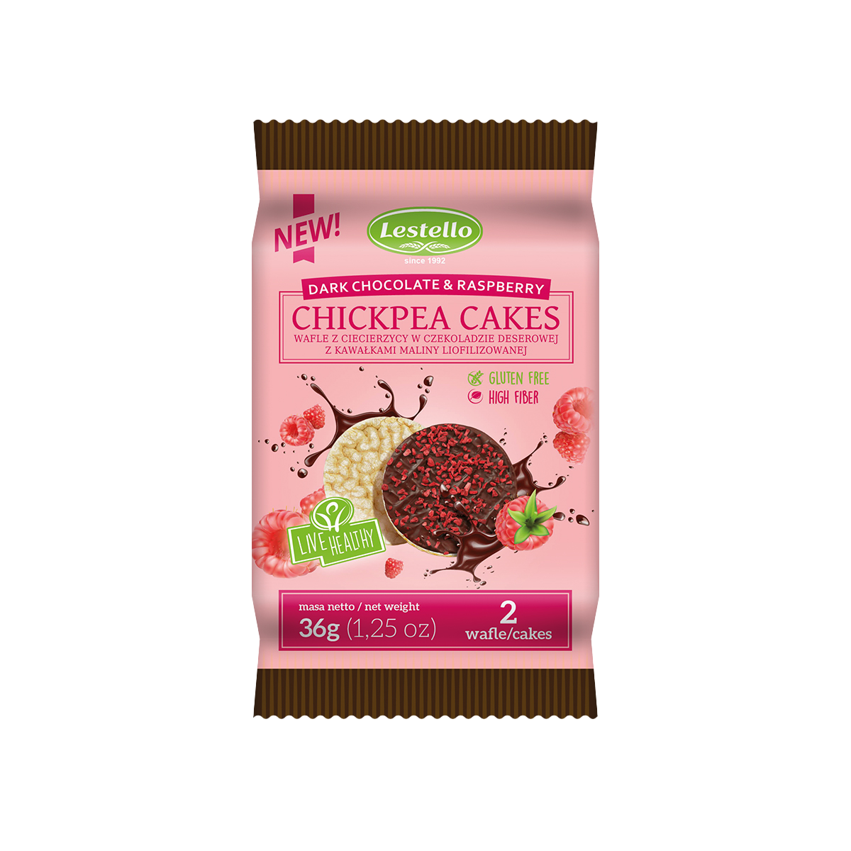 Biskotë nga qiqra me çoko dhe mjedër 10/36gr