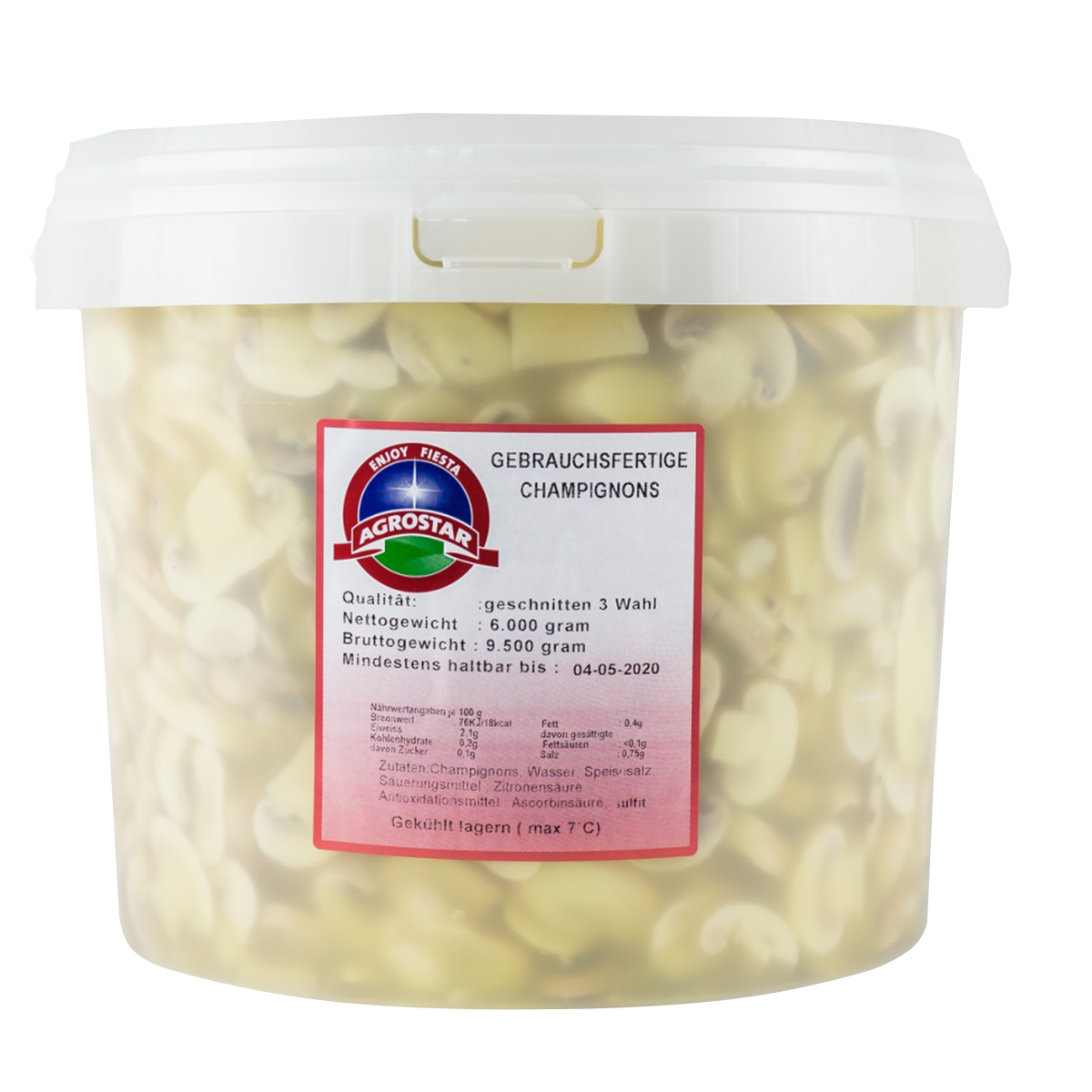 Këpurdha të prera 1/9,5kg
