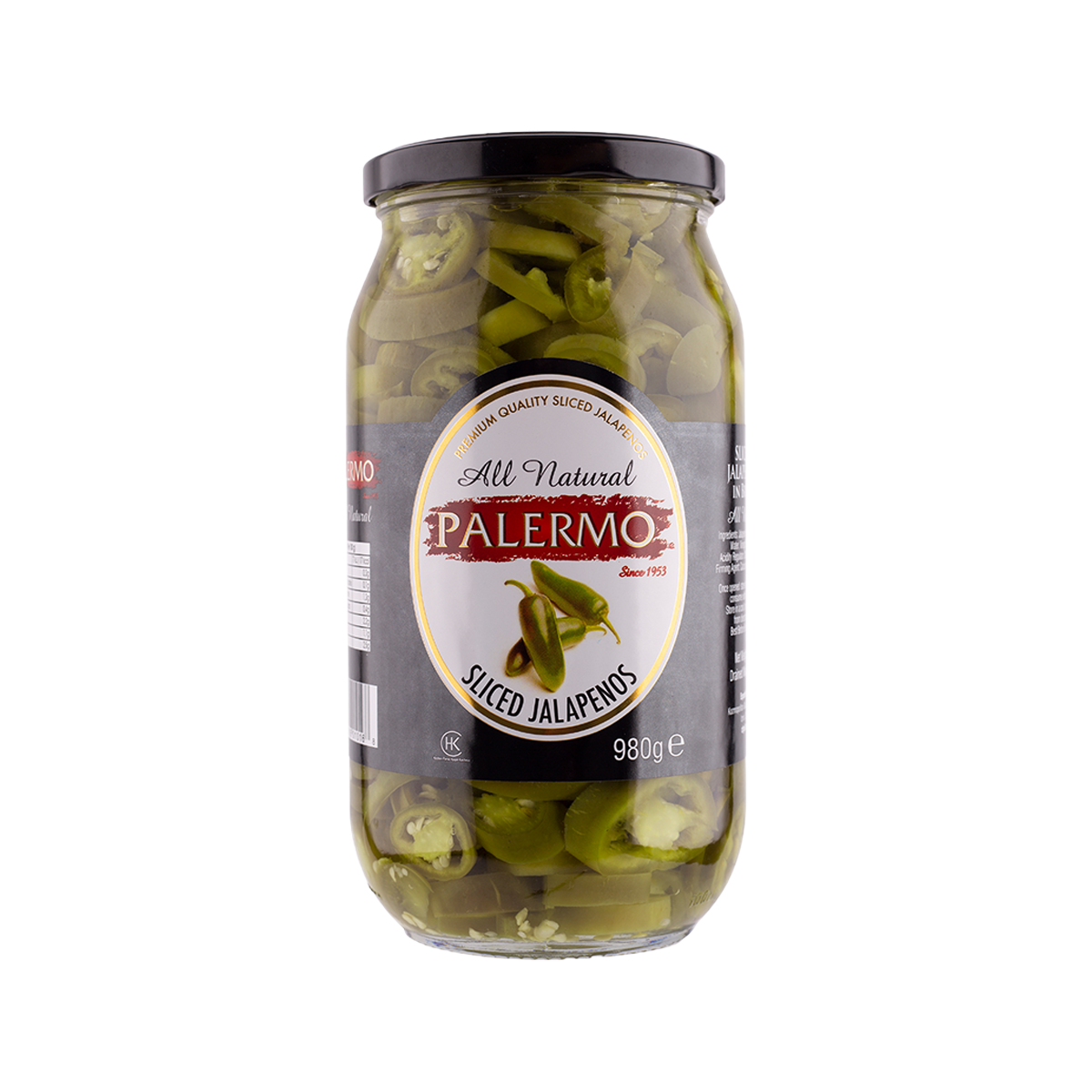 Jalapenos të prera në shëllirë 6/980gr