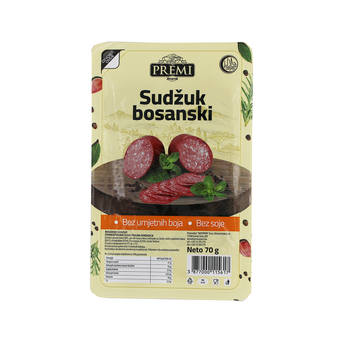 Premi suxhuk boshnjak 14/70gr