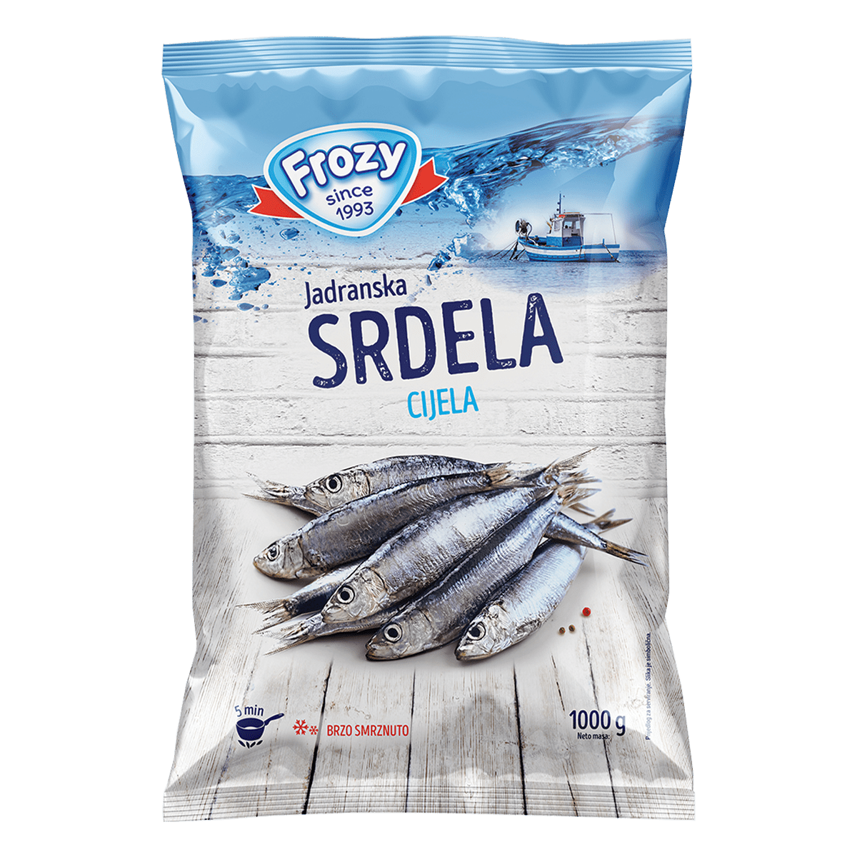 Sardele e plotë Adriatiku 6/1kg