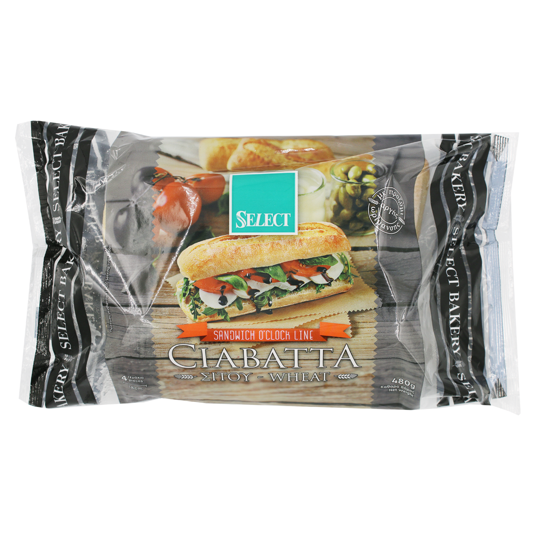 Ciabatta wheat 18cm 6/480gr