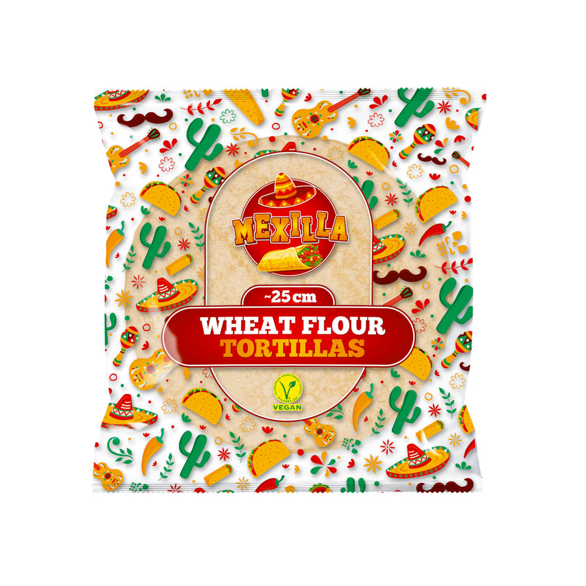 Mexilla Wheat Tortilla 25cm 15/360gr