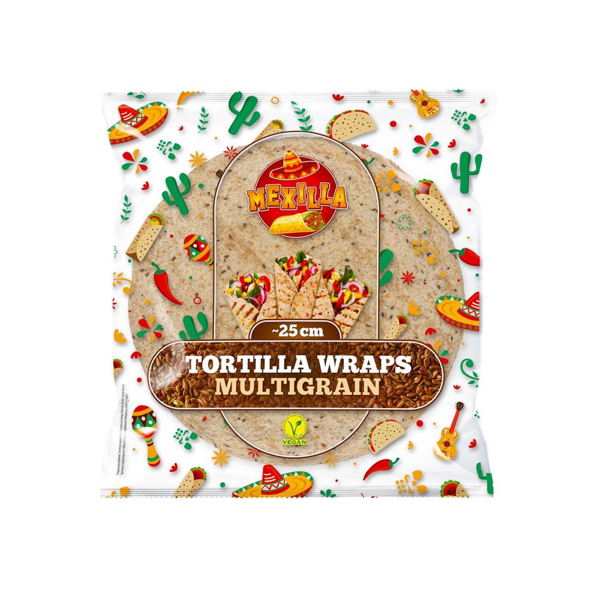 Mexilla Multigrain Tortilla 25cm 15/360gr