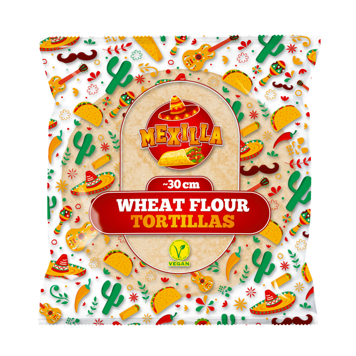 Mexilla Wheat Tortilla 30cm 10/800gr