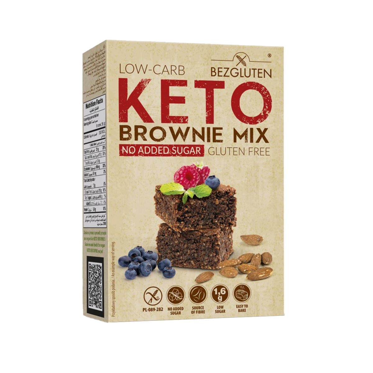 Keto Brownie mix pa gluten 10/150gr