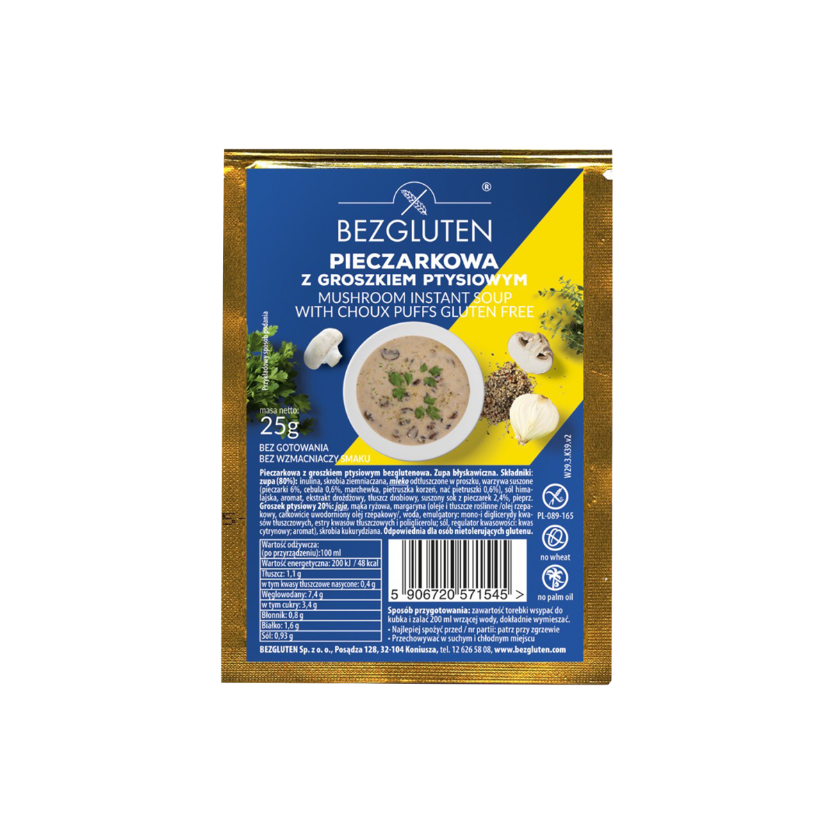 Supë Këpurdhash pa gluten 20/25gr
