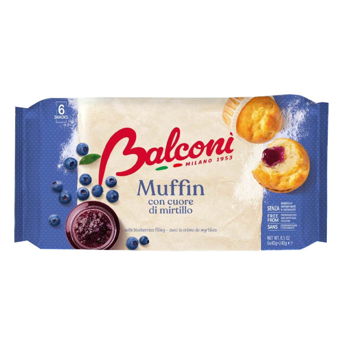Muffin me boronicë 12/240gr