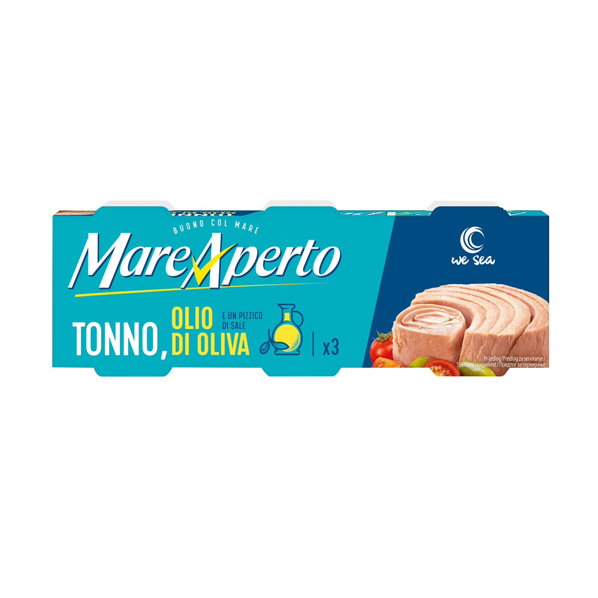 Tuna Mare Aperto në vaj ulliri 32/3x70gr