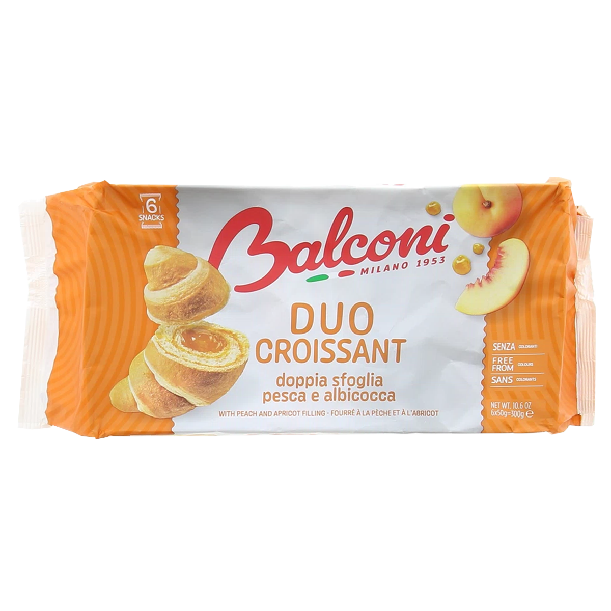 Balconi Duo Croissant Pjeshkë & Kajsi 8/300gr