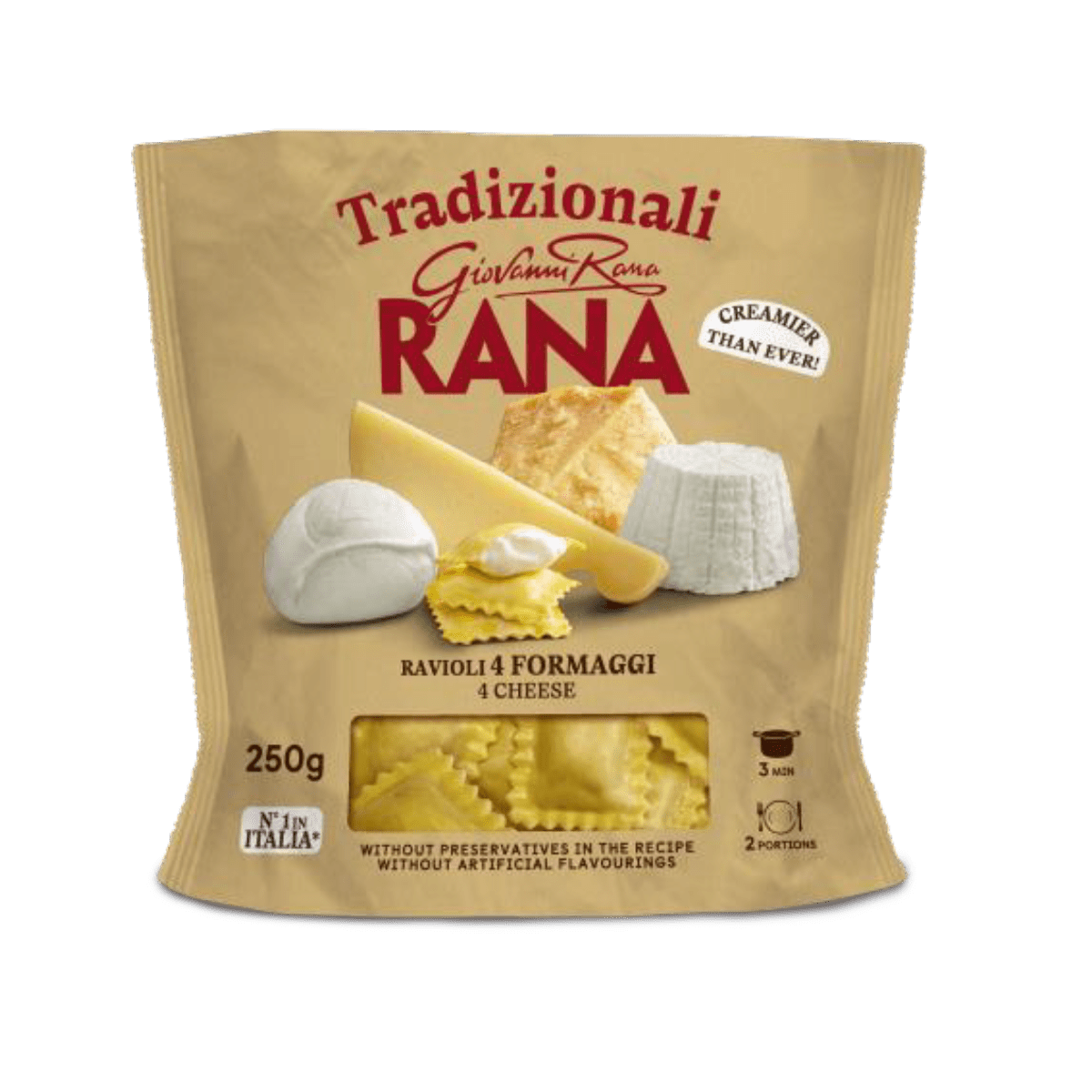 Rana Ravioli me 4 djathra 8/250gr