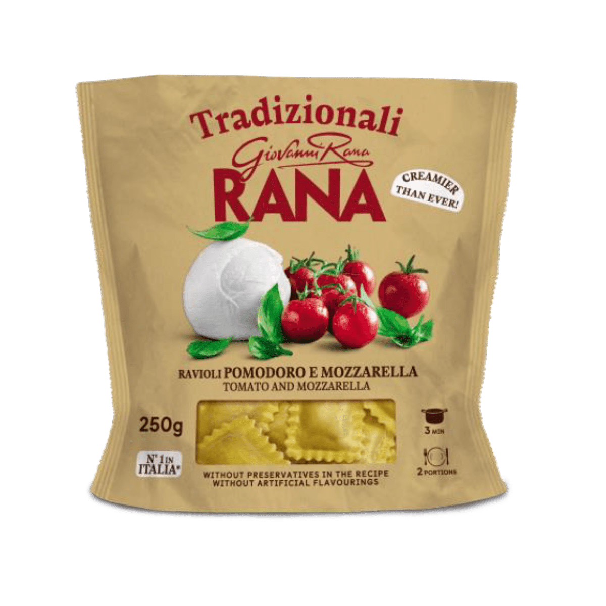 Rama Ravioli Domate & Mozzarella 8/250gr