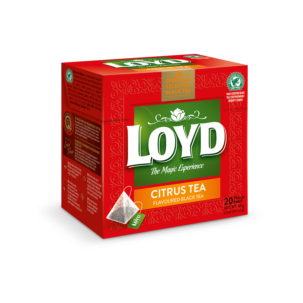 LOYD Black Tea Citrus 10/34gr