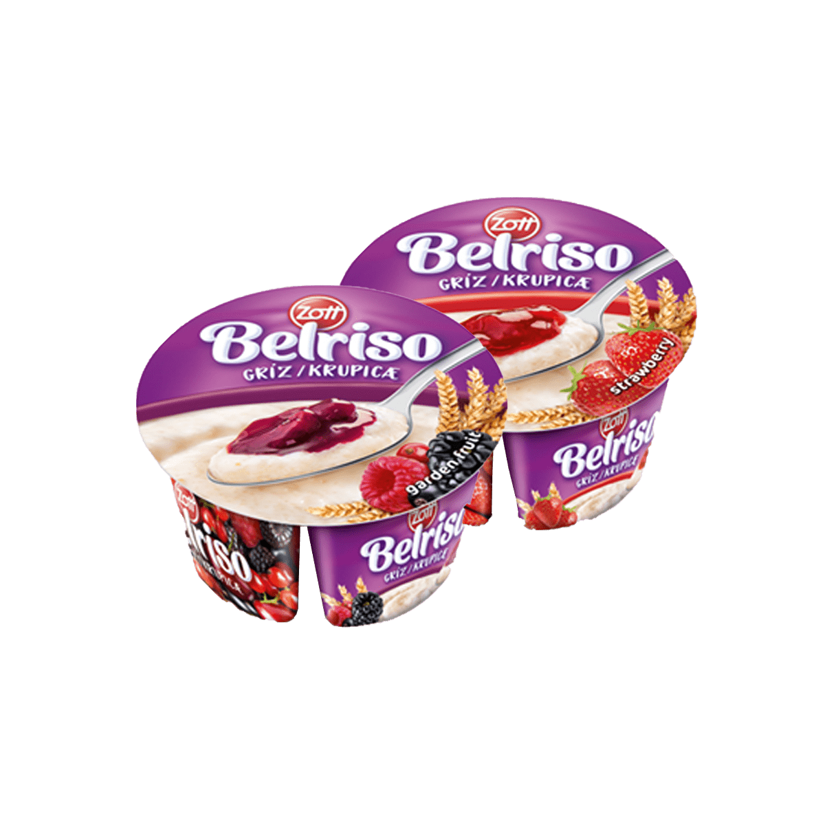Zott Belriso Griz Dredhëz/Fruta Mali 12/130gr