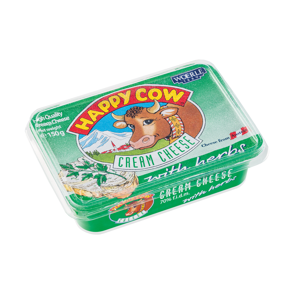 Happy Cow Cream Cheese Herbs 18/150gr