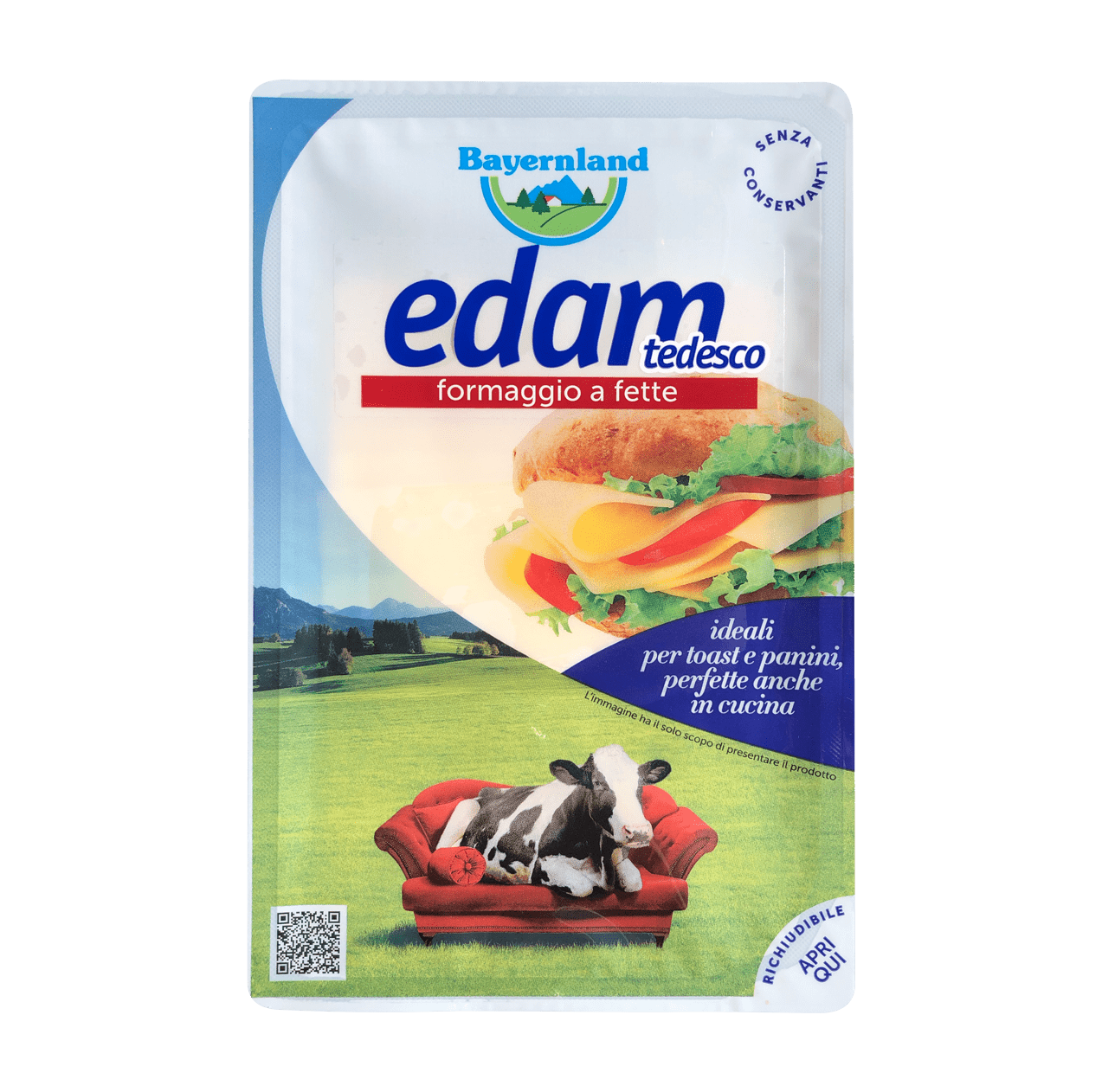 Edam Cheese Slices 40% 12/140gr
