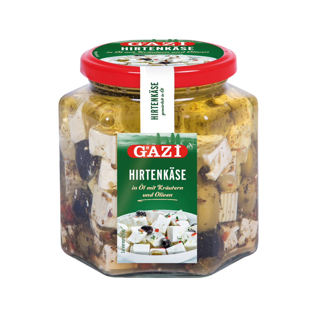 Gazi Djath në kocka bimë/ullinjë 6/300gr