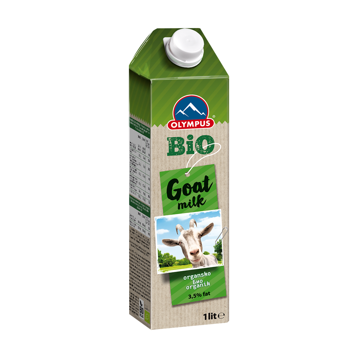 Olympus BIO Qumësht Dhie 3,5% 12/1L