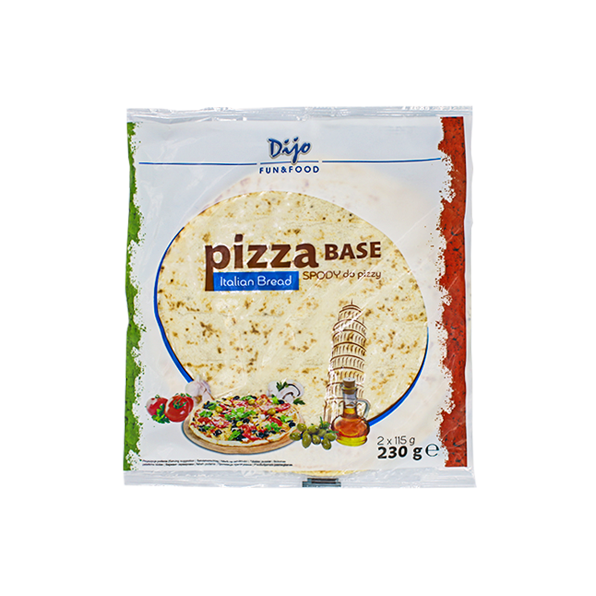 Tortilla Pizza Base 25cm 24/230gr
